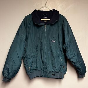 White Sierra vintage Coat size Teal Mens size Medium Puffy blue fleece lining